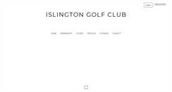 Desktop Screenshot of islingtongolfclub.com