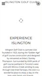 Mobile Screenshot of islingtongolfclub.com